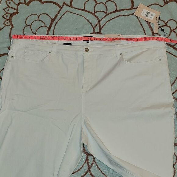 NYDJ Sheri Skinny Ankle Jeans Optic White NWT Plus Size 28 28W - Picture 9 of 10